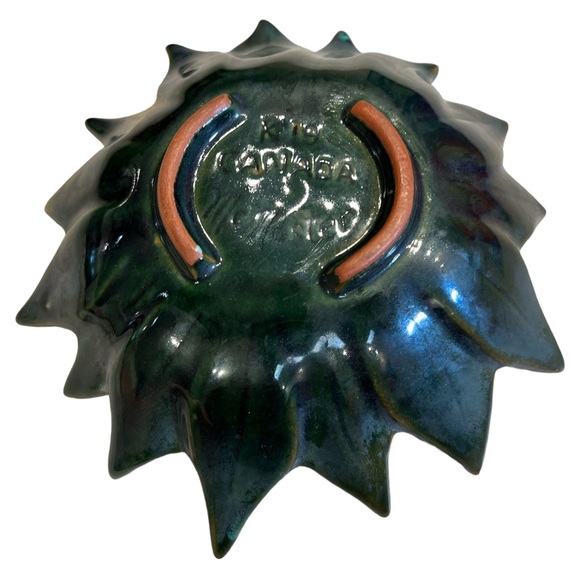 3/$15 MCM McMaster Teal Flower Trinket Tray - Picture 3 of 4